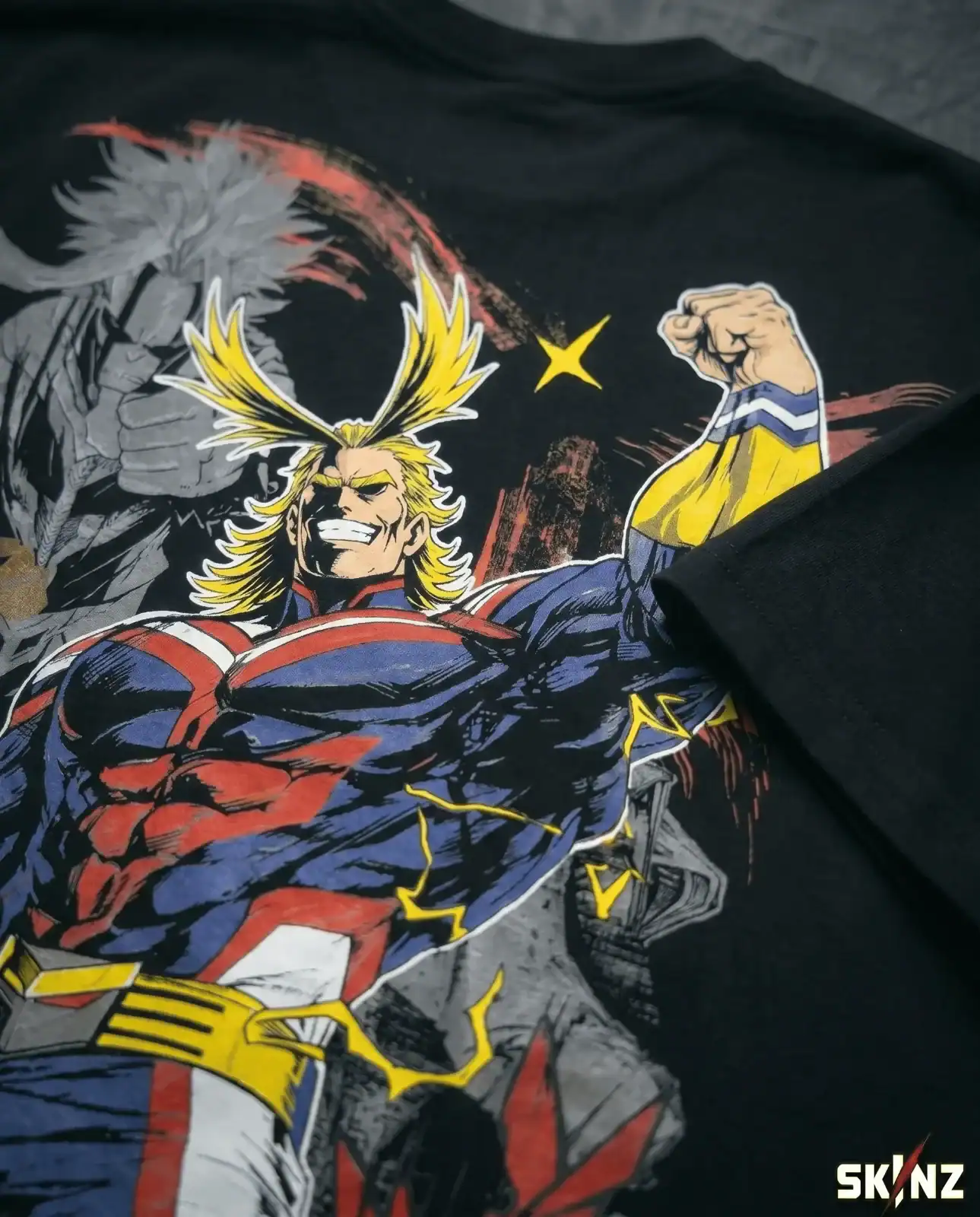 All Might Skinned T-Shirt 5 All Might Skinned T-Shirt - Image 5