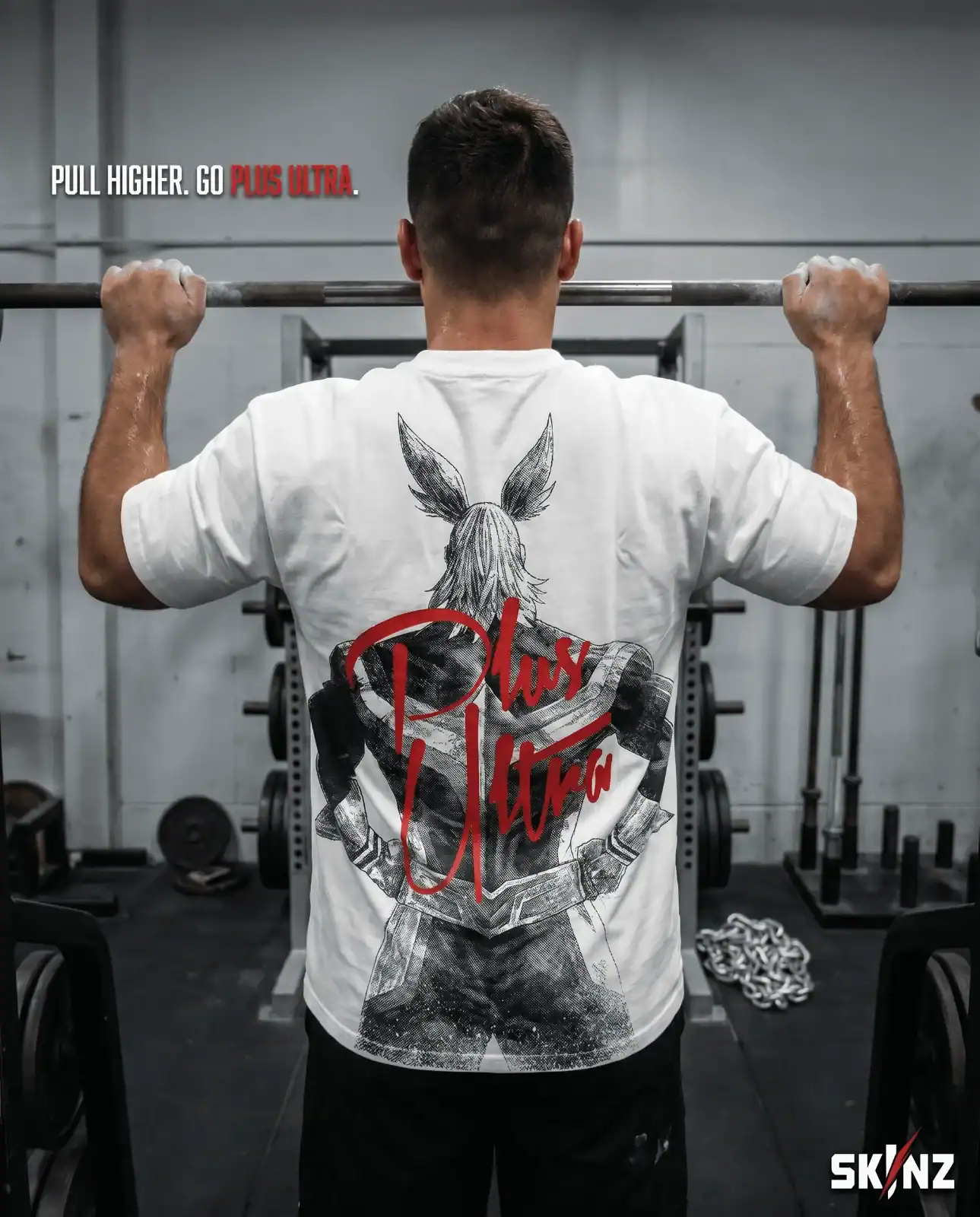 All Might White Skinned T-Shirt 4 All Might White Skinned T-Shirt - Image 4