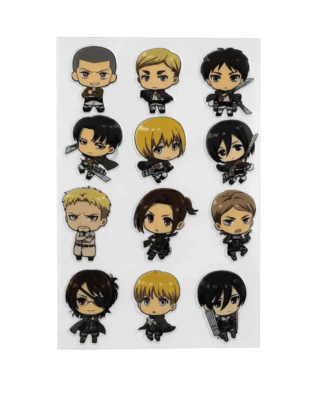 Attack on Titan A4 Sticker Sheet 1 Attack on Titan A4 Sticker Sheet