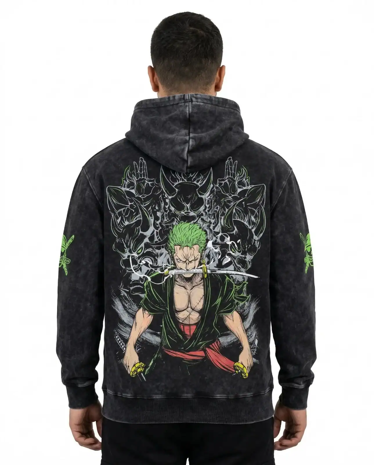 Zoro Skinned Hoodie 4 Zoro Skinned Hoodie - Image 4